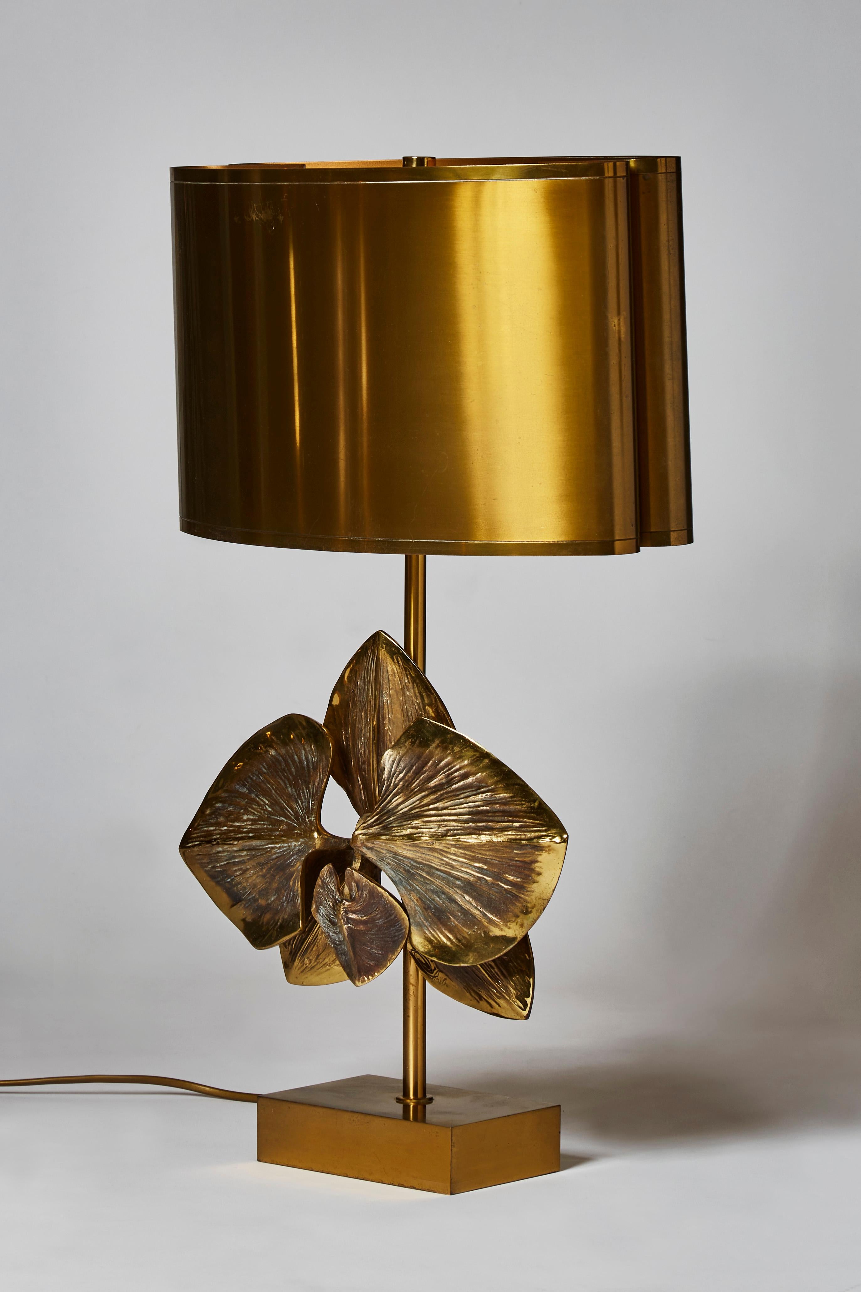 Bronze Orchid Table Lamp by Maison Charles 3