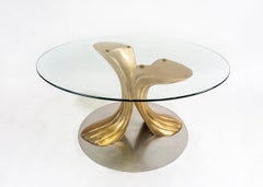 Bronze Organic Double Wave Design Table