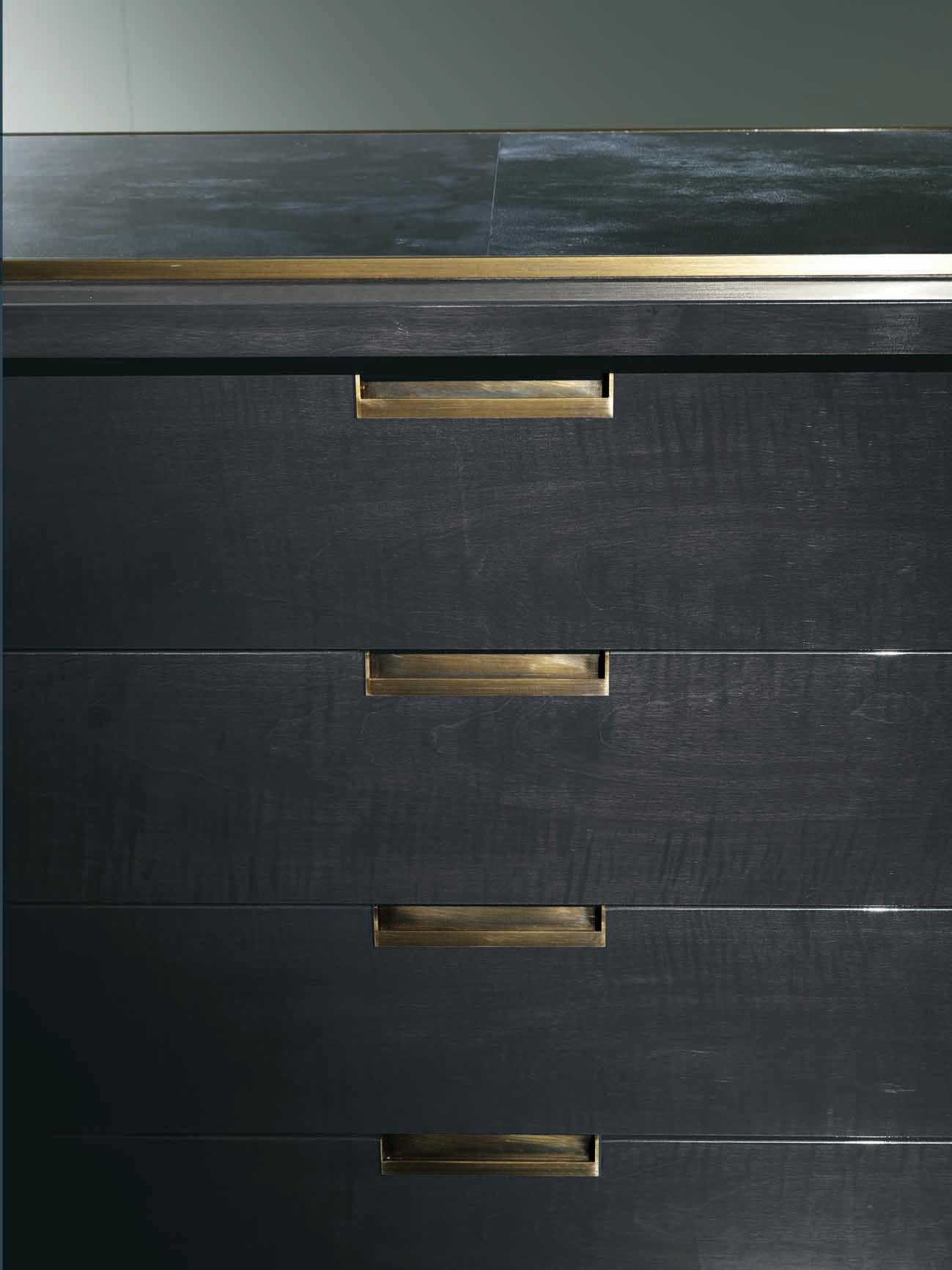 Italian Bronze, Orsi, Mrs. Kamini Jivan, Sideboard, Grey Figured Sycamore, Bronze For Sale