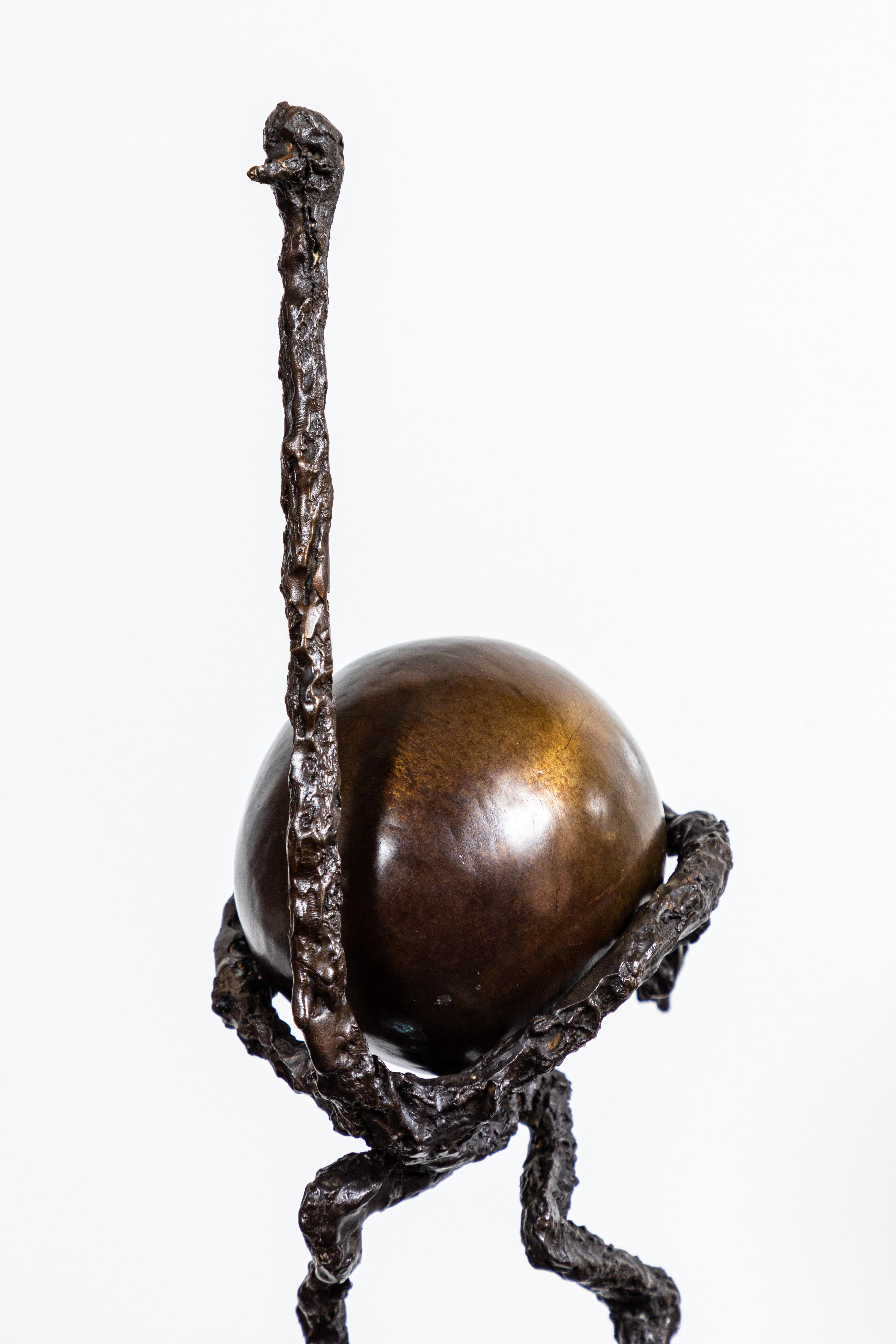 Sculpture d'autruche en bronze Bon état - En vente à Pasadena, CA