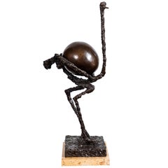 Bronze Ostrich Sculpture