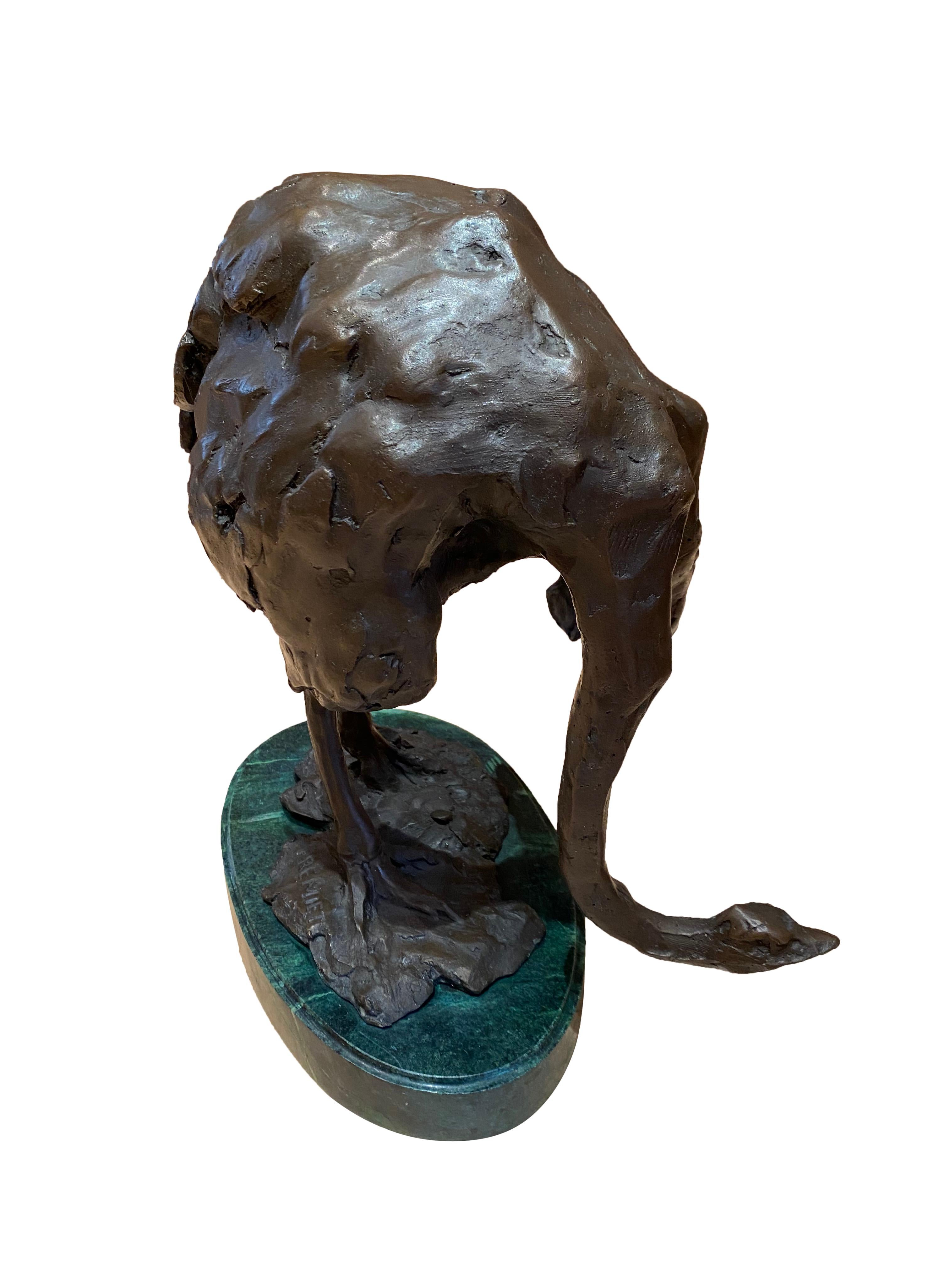 Bronze Ostritch Sculpture, 20th Century For Sale 7