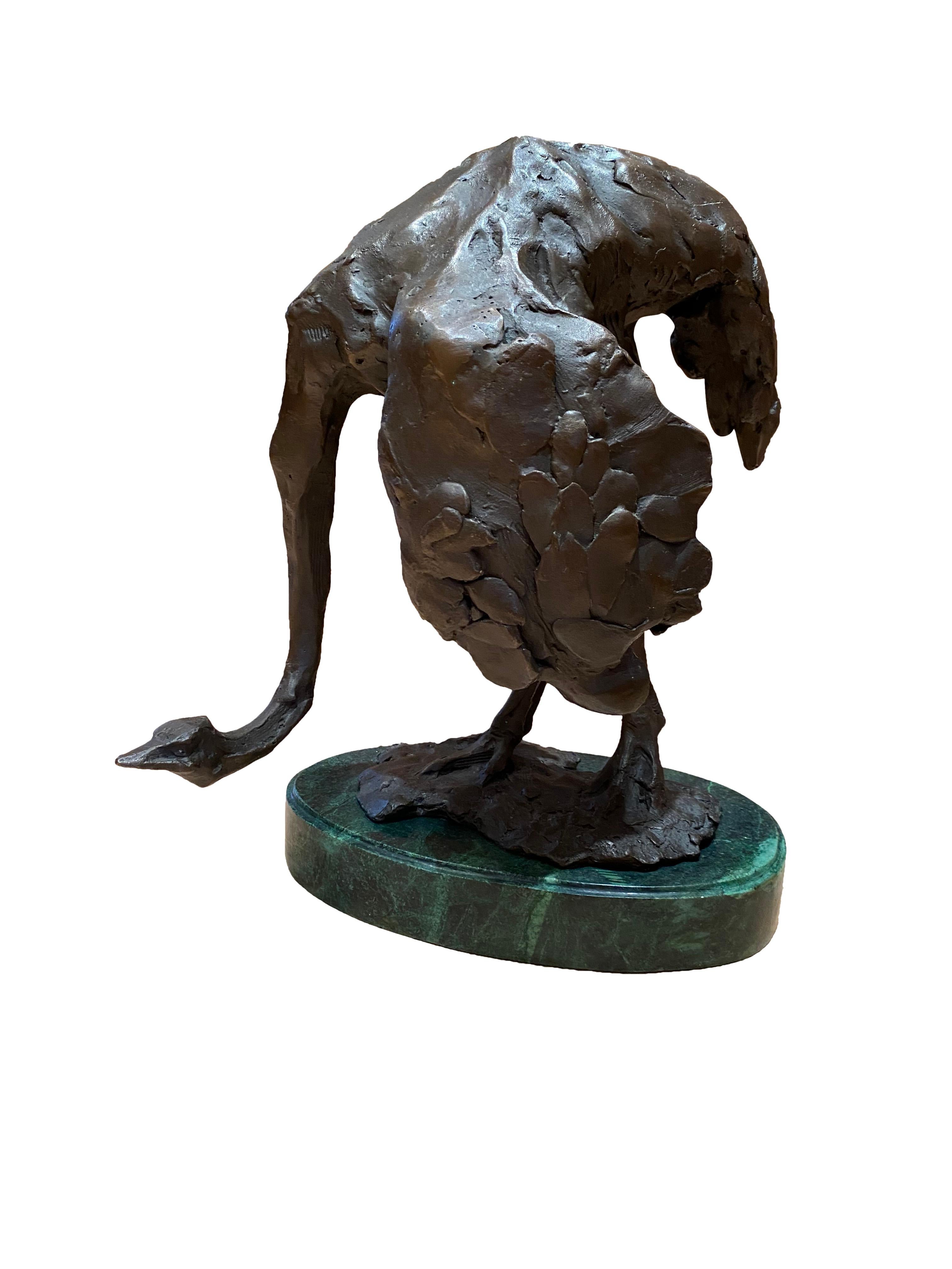 Bronze Ostritch Sculpture, 20th Century For Sale 11