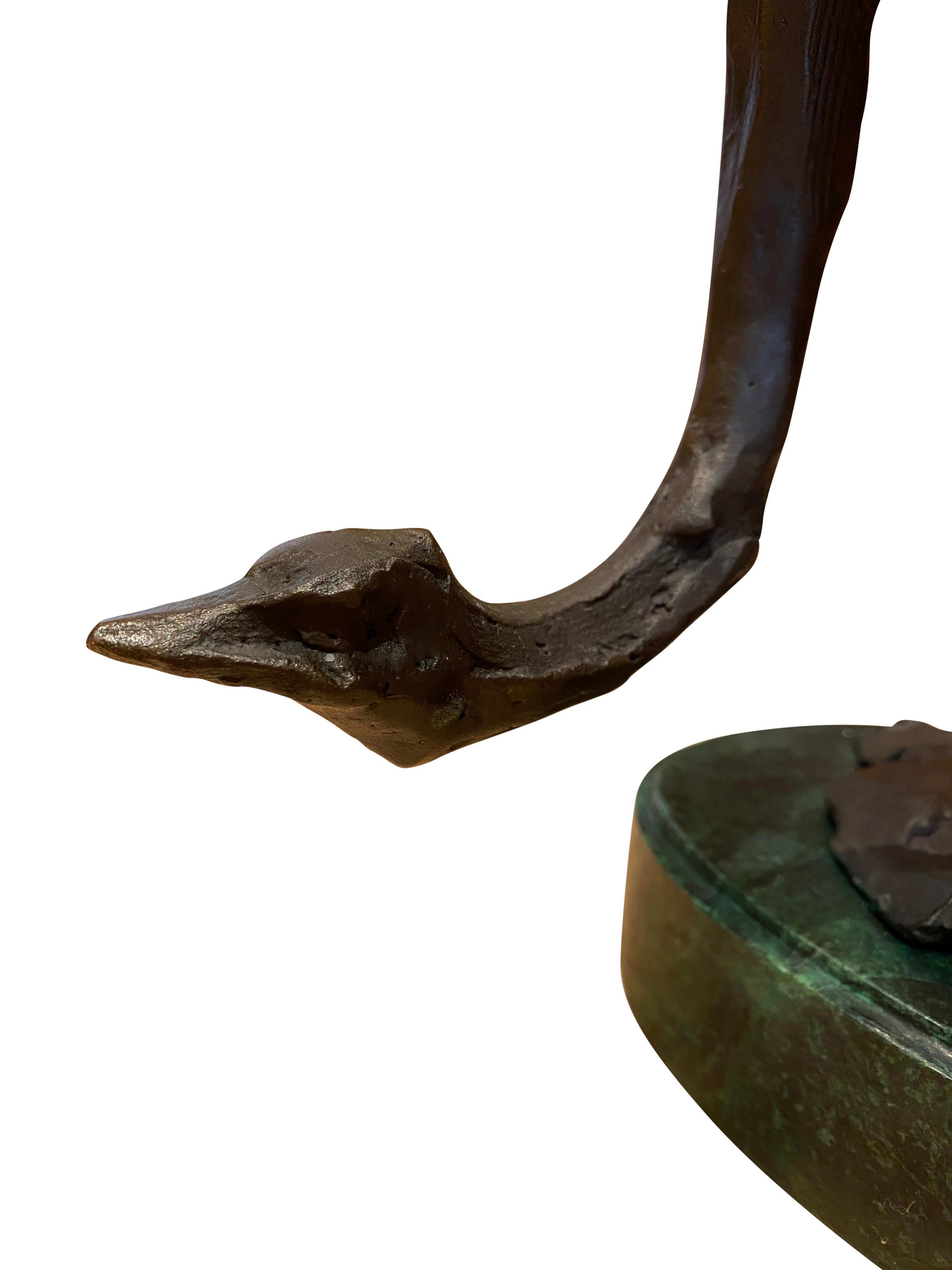 Bronze Ostritch Sculpture, 20th Century For Sale 3