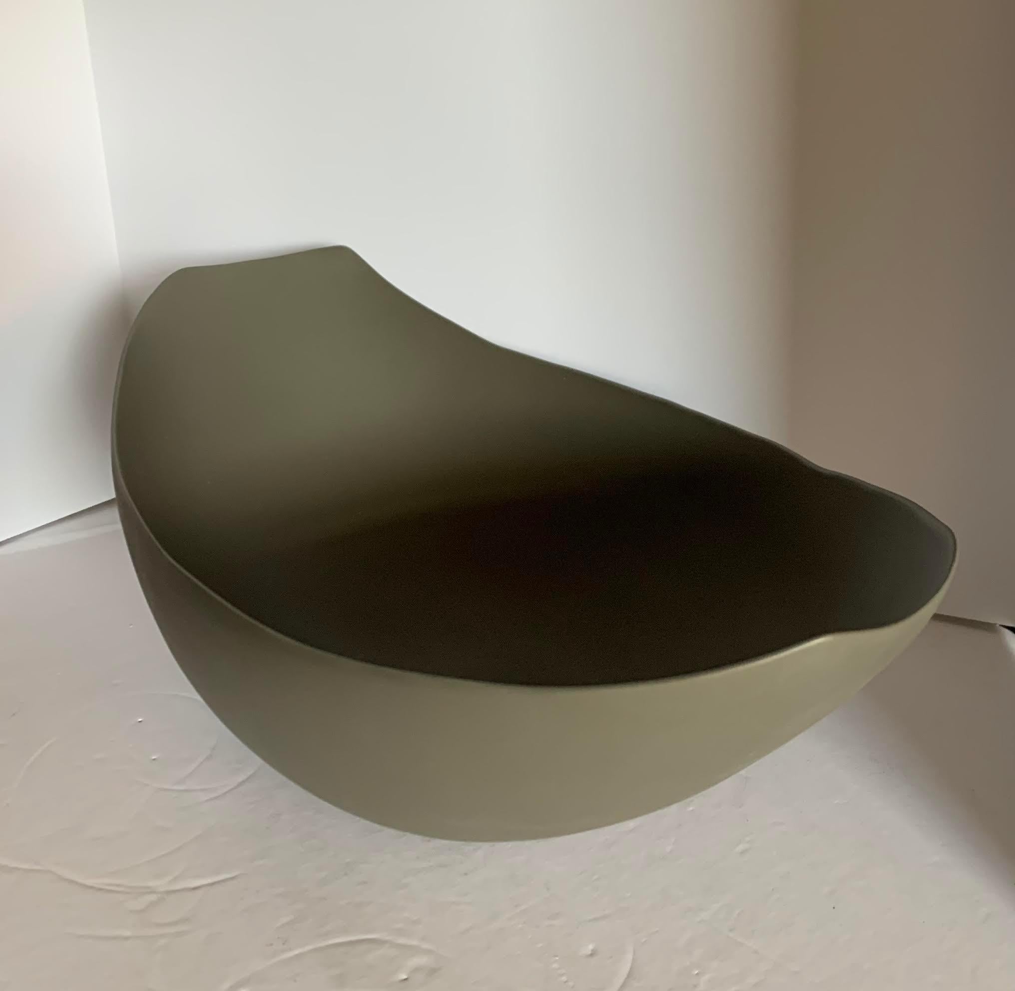 oblong ceramic bowl