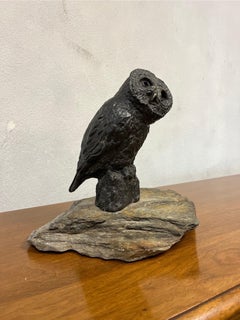 Bronze Owl Sculpture Signed Numbered