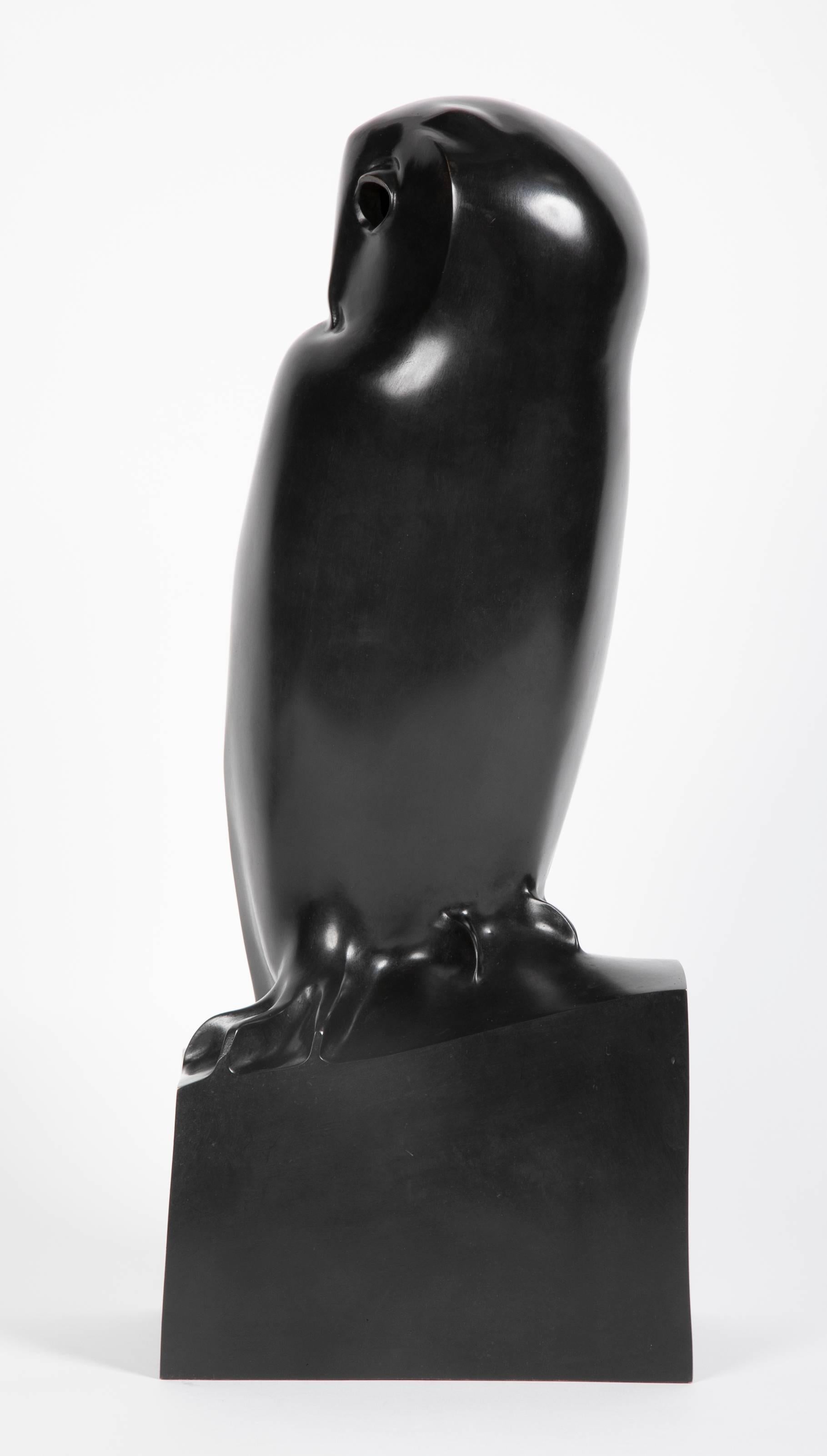 Bronze Hibou intitulé « Grand Duc » par Francois Pompon en vente