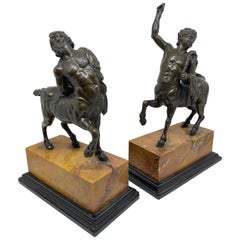 Antique Bronze Pair of the Furietti Centaurs, Italian, 19th Century