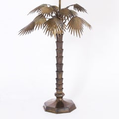Bronze Palm Tree Table Lamp