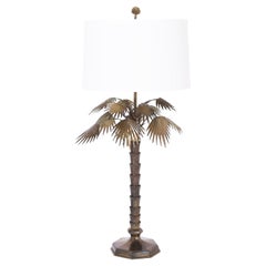 Bronze Palm Tree Table Lamp