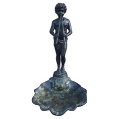 Bronze Pan Flute Center Piece / Birdbath