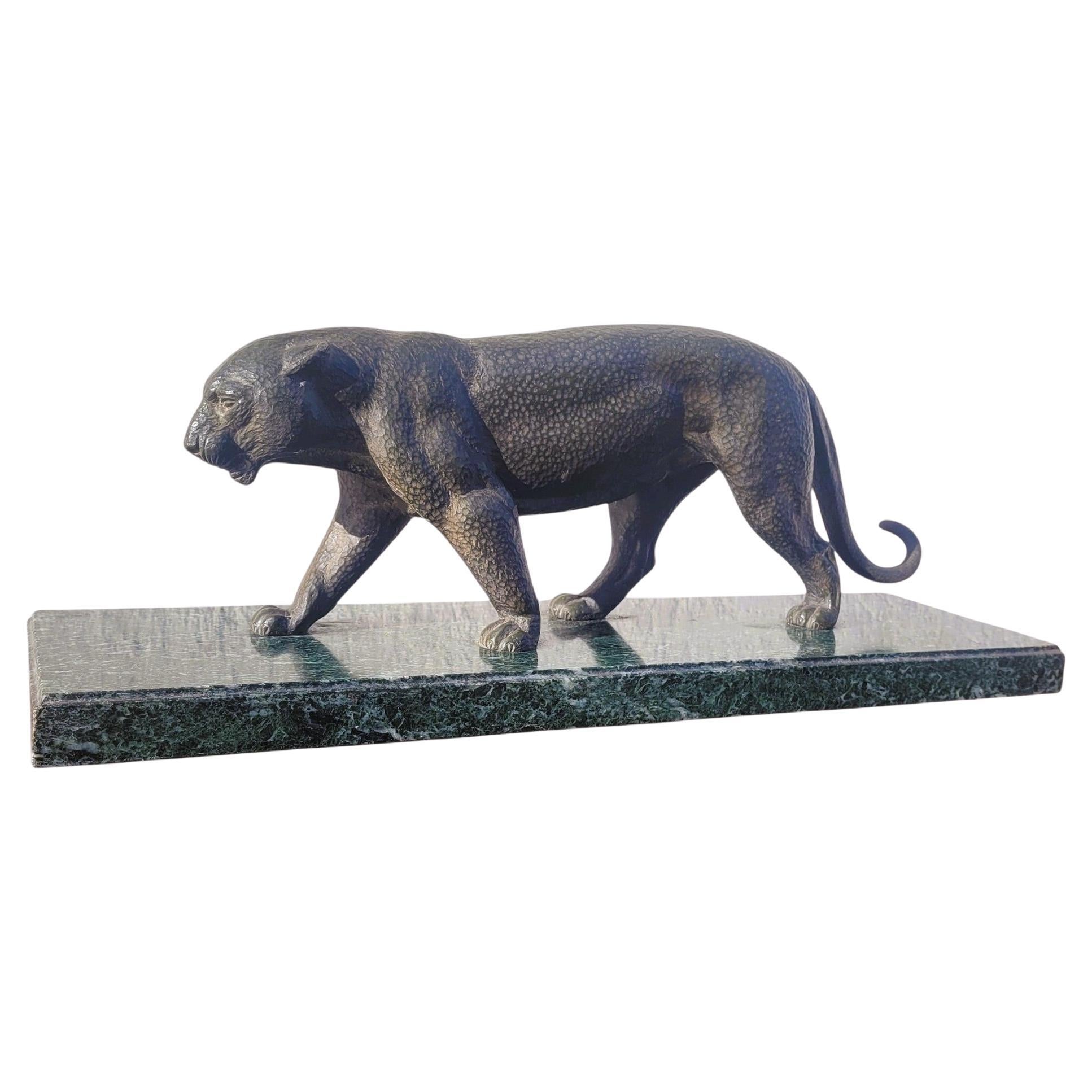 Bronze Panther, Art Deco, 20th Century For Sale