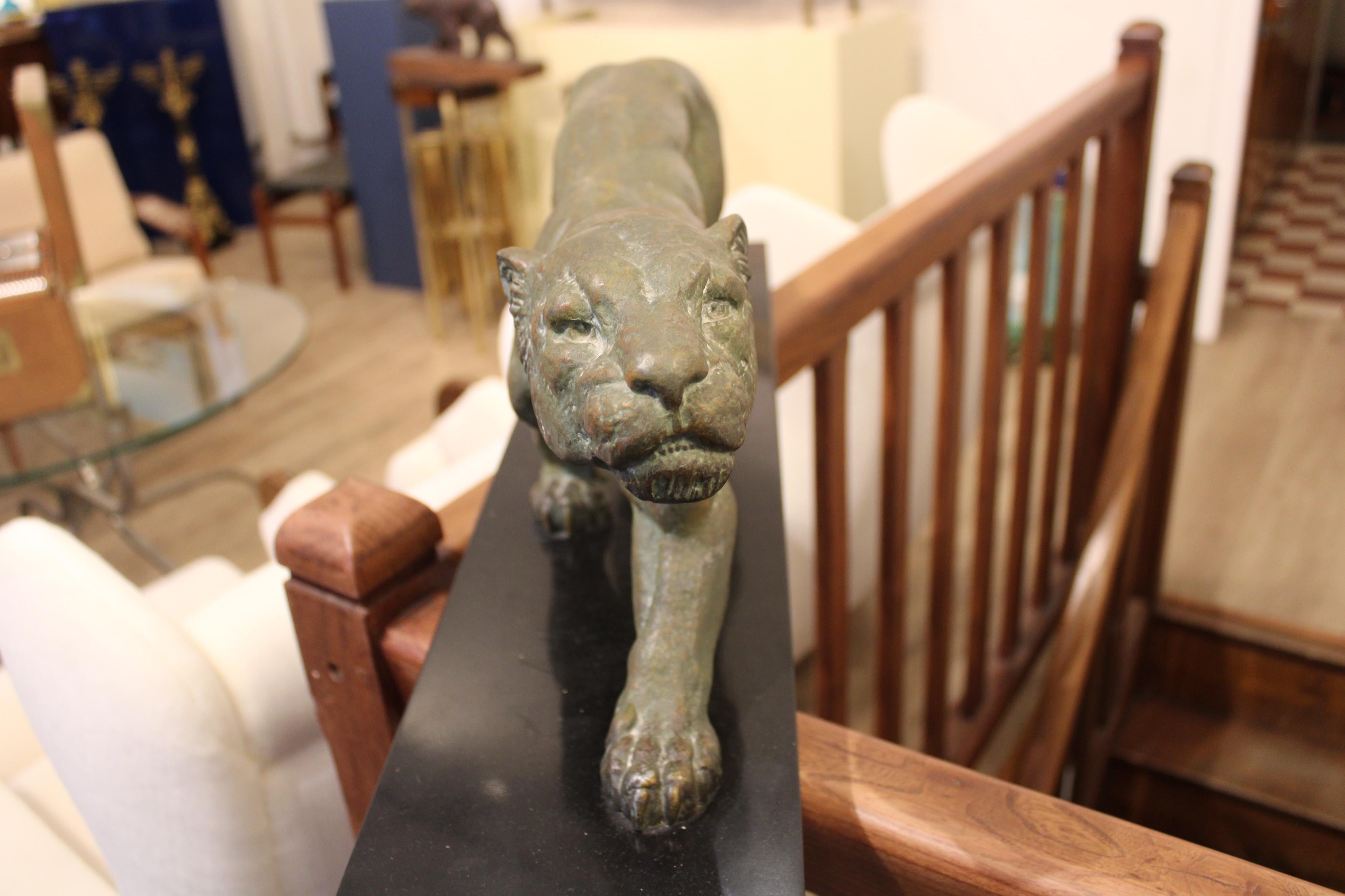 Escultura de pantera de Chiparus, hacia 1920 Francés