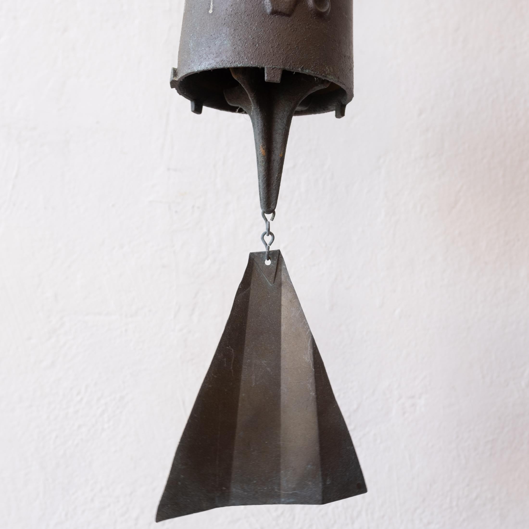 Bronze Paolo Soleri Signed Hanging Bronze Bell Sculpture 11