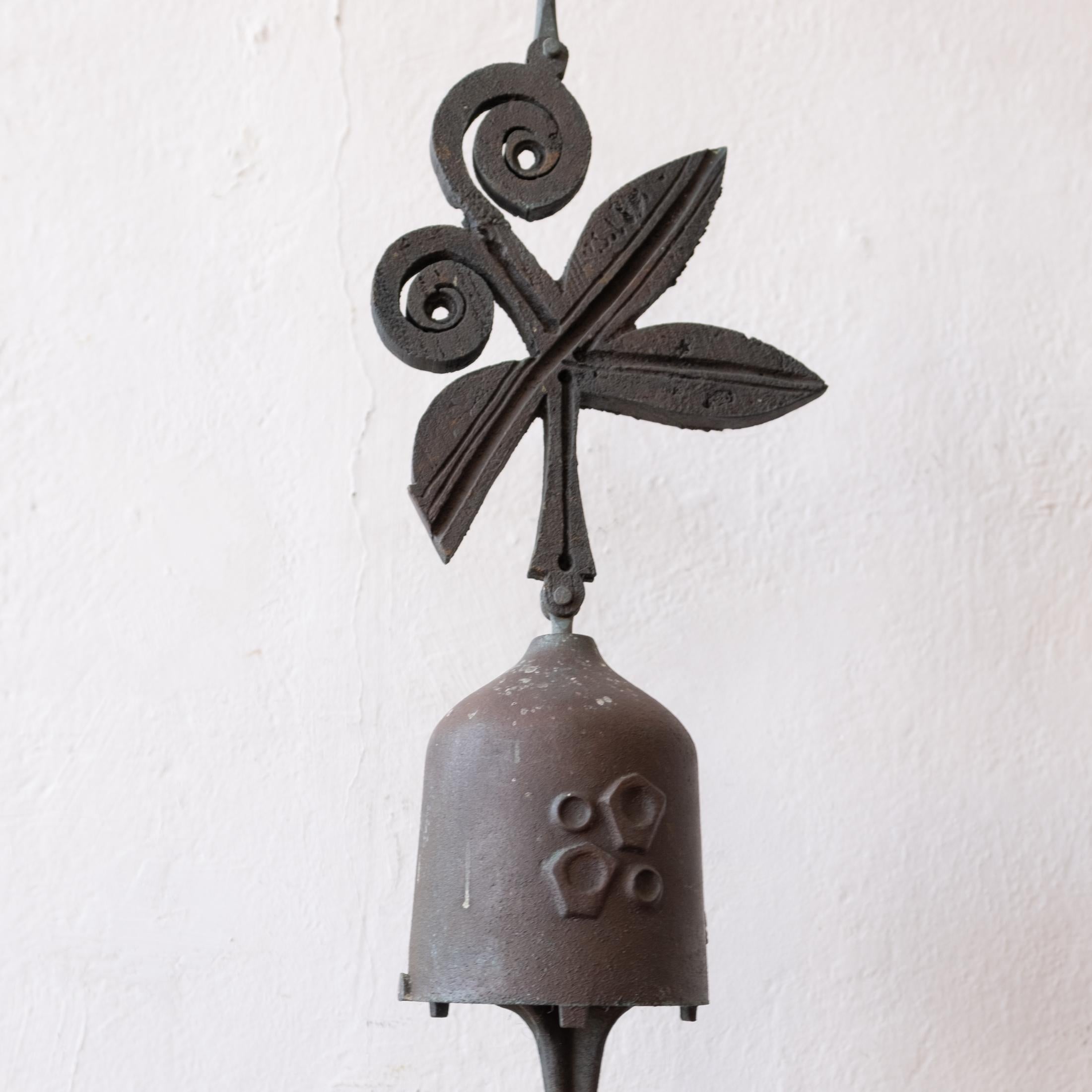 Late 20th Century Bronze Paolo Soleri Signed Hanging Bronze Bell Sculpture