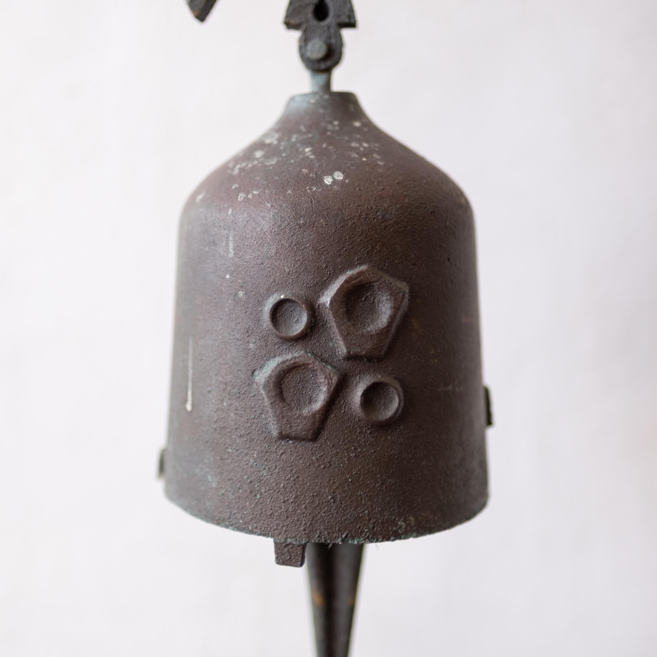 Bronze Paolo Soleri Signed Hanging Bronze Bell Sculpture 2