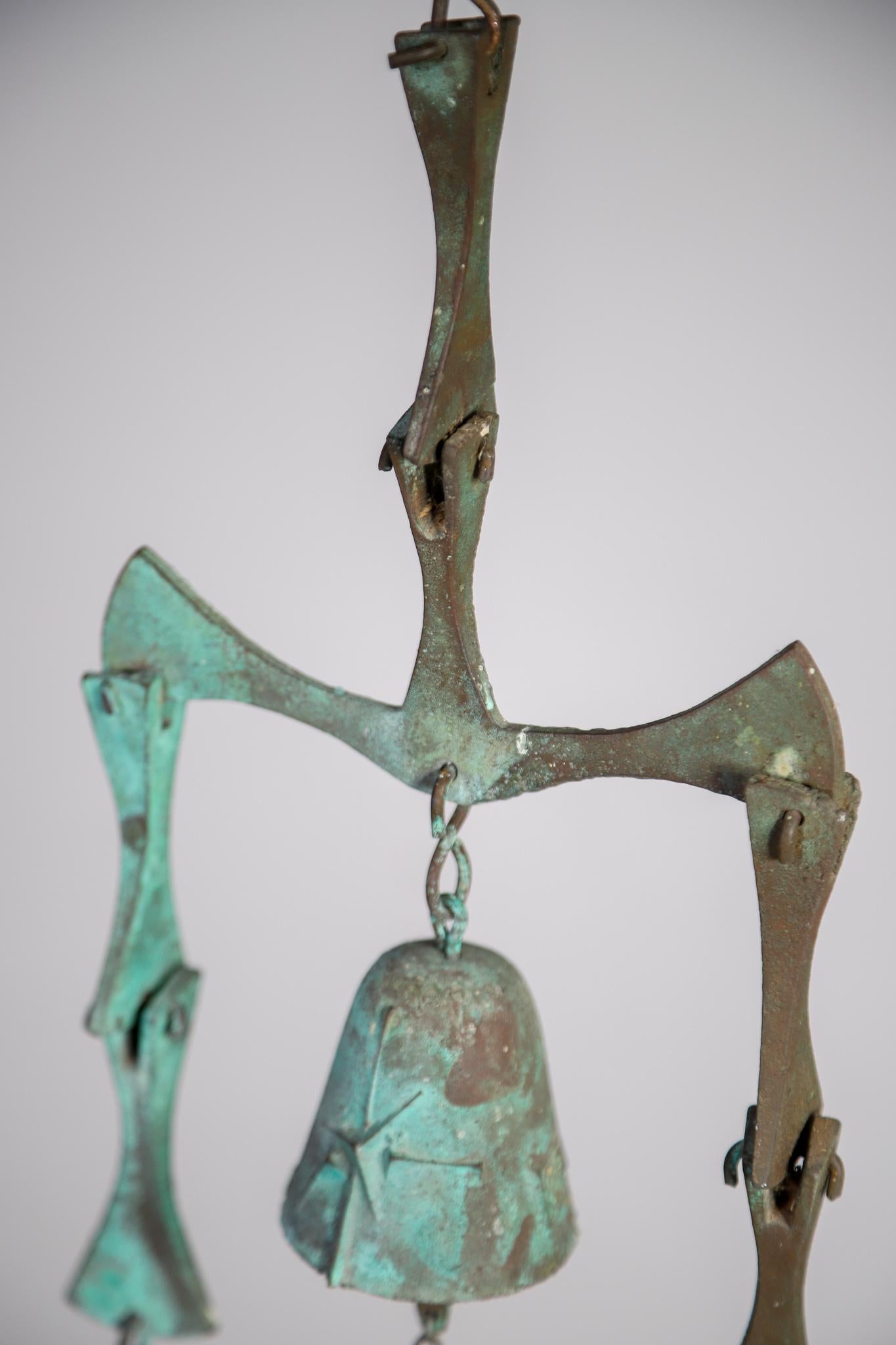 20th Century Bronze Paolo Soleri Wind Bell Chime