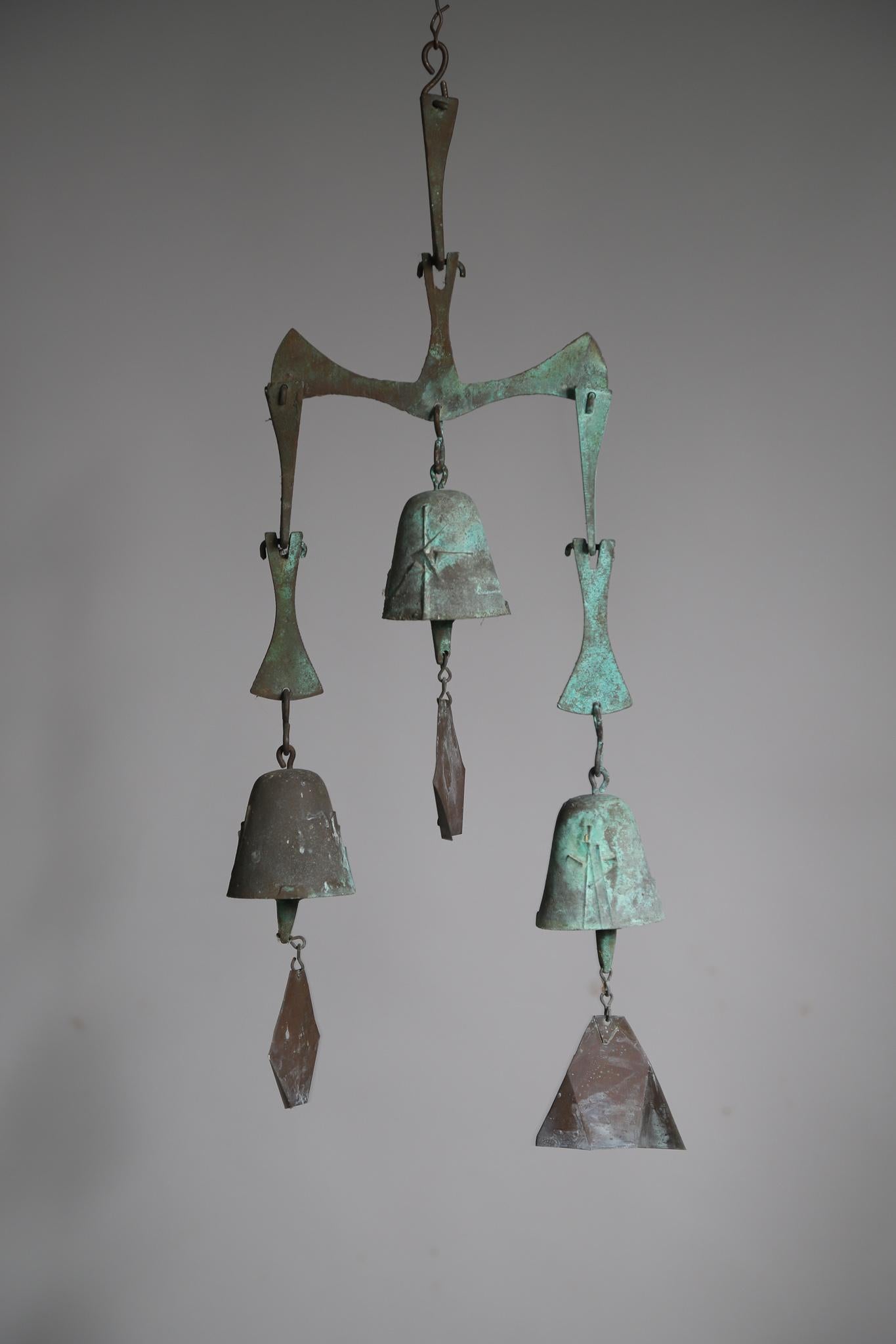 Bronze Paolo Soleri Wind Bell Chime 1
