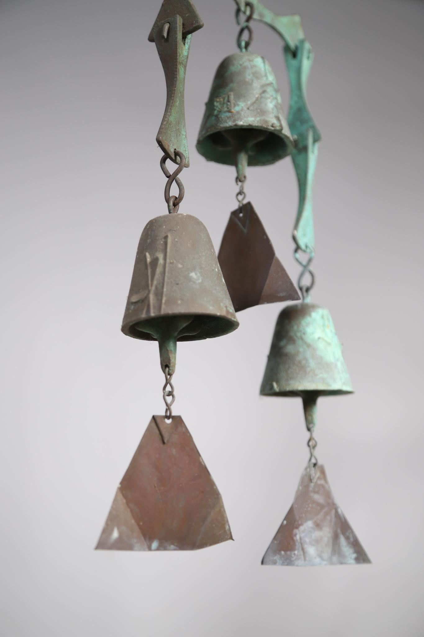 Brutalist Bronze Paolo Soleri Wind Bell Chime