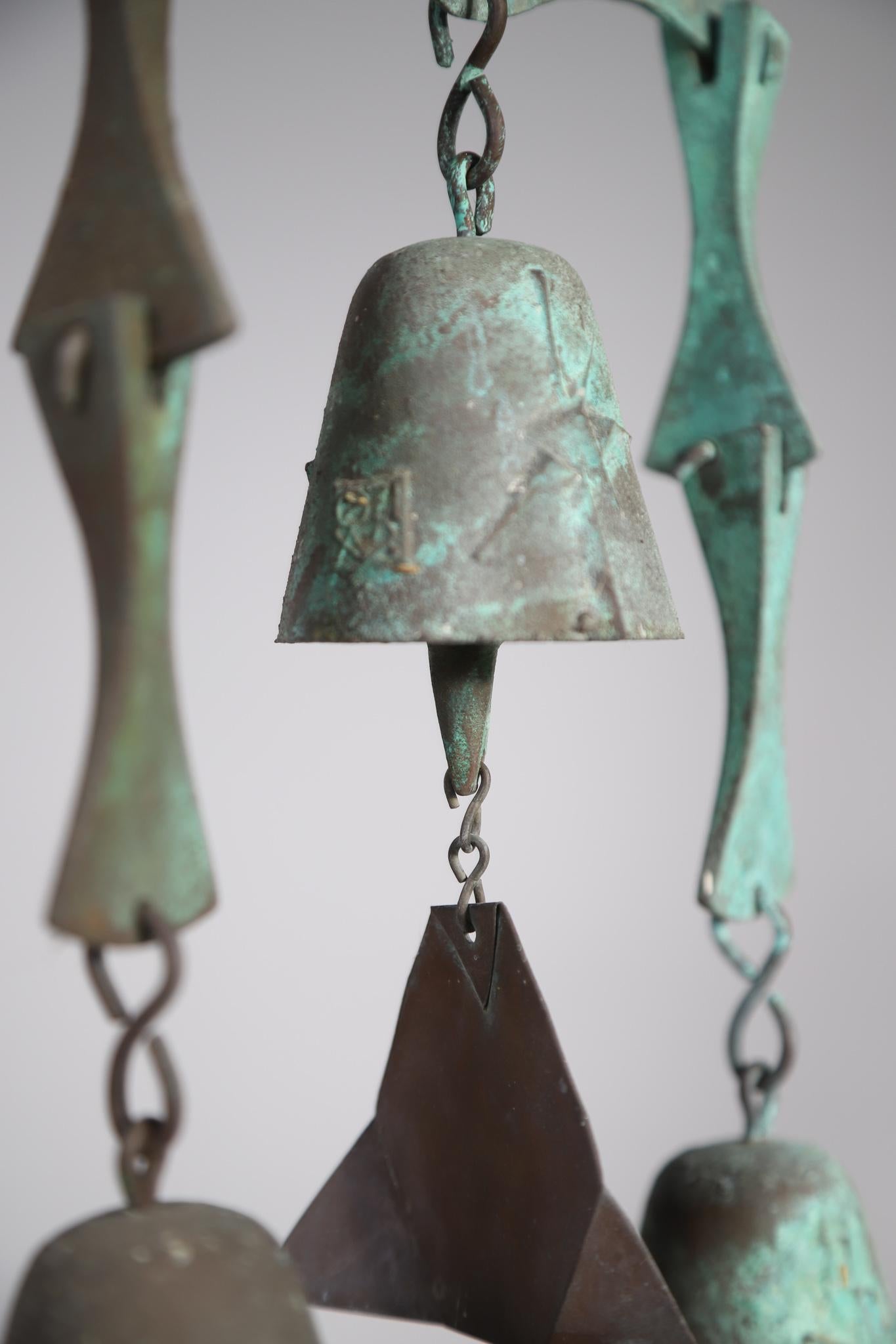 Cast Bronze Paolo Soleri Wind Bell Chime
