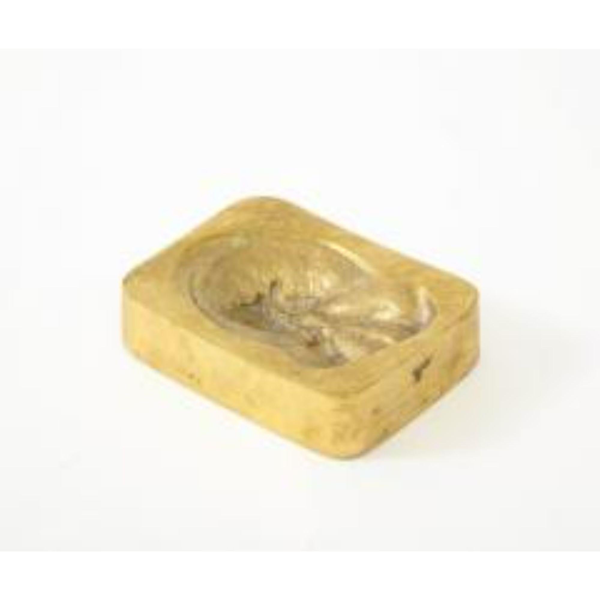 Bronze Paperweight/Vide-Poche by B.W. Genis, circa 1980 In Excellent Condition For Sale In New York City, NY