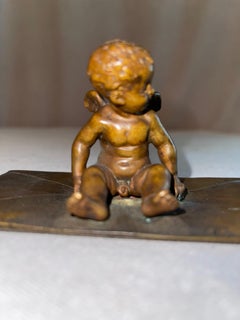 Bronze Paperweight w/Cherub, French, ca. 1900