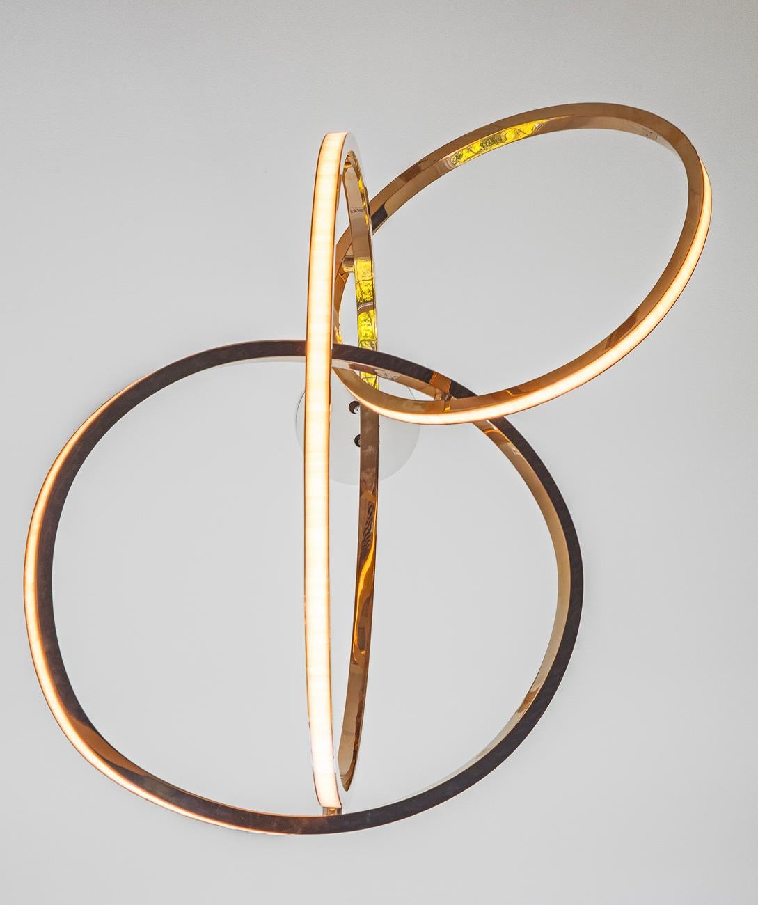 Irish Bronze Patera Light Fixture by Niamh Barry