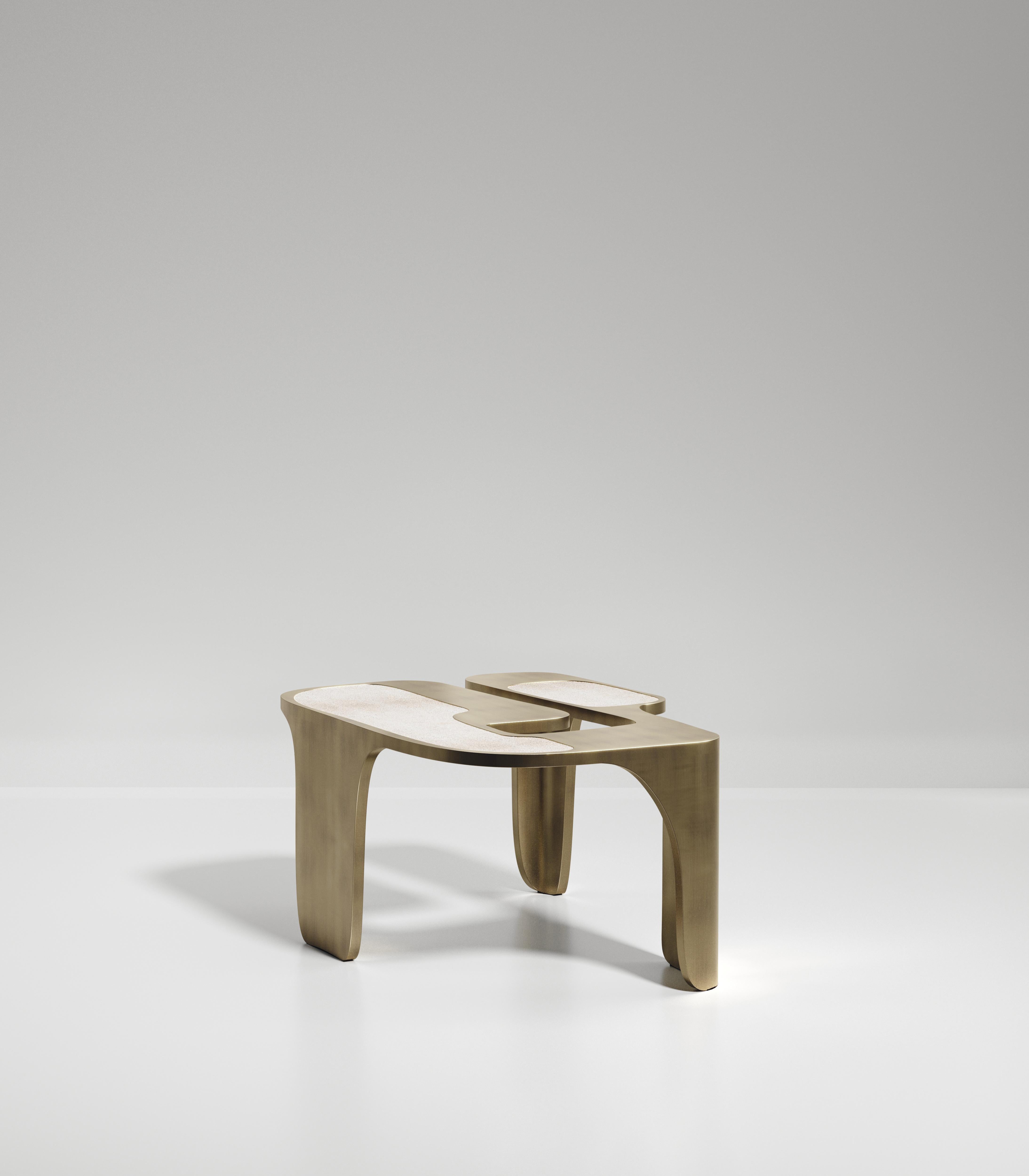 Specchio in ottone Bronze-Patina di R & Y Augousti in vendita 6