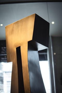Scultura in ottone Bronze-Patina di Patrick Coard Paris