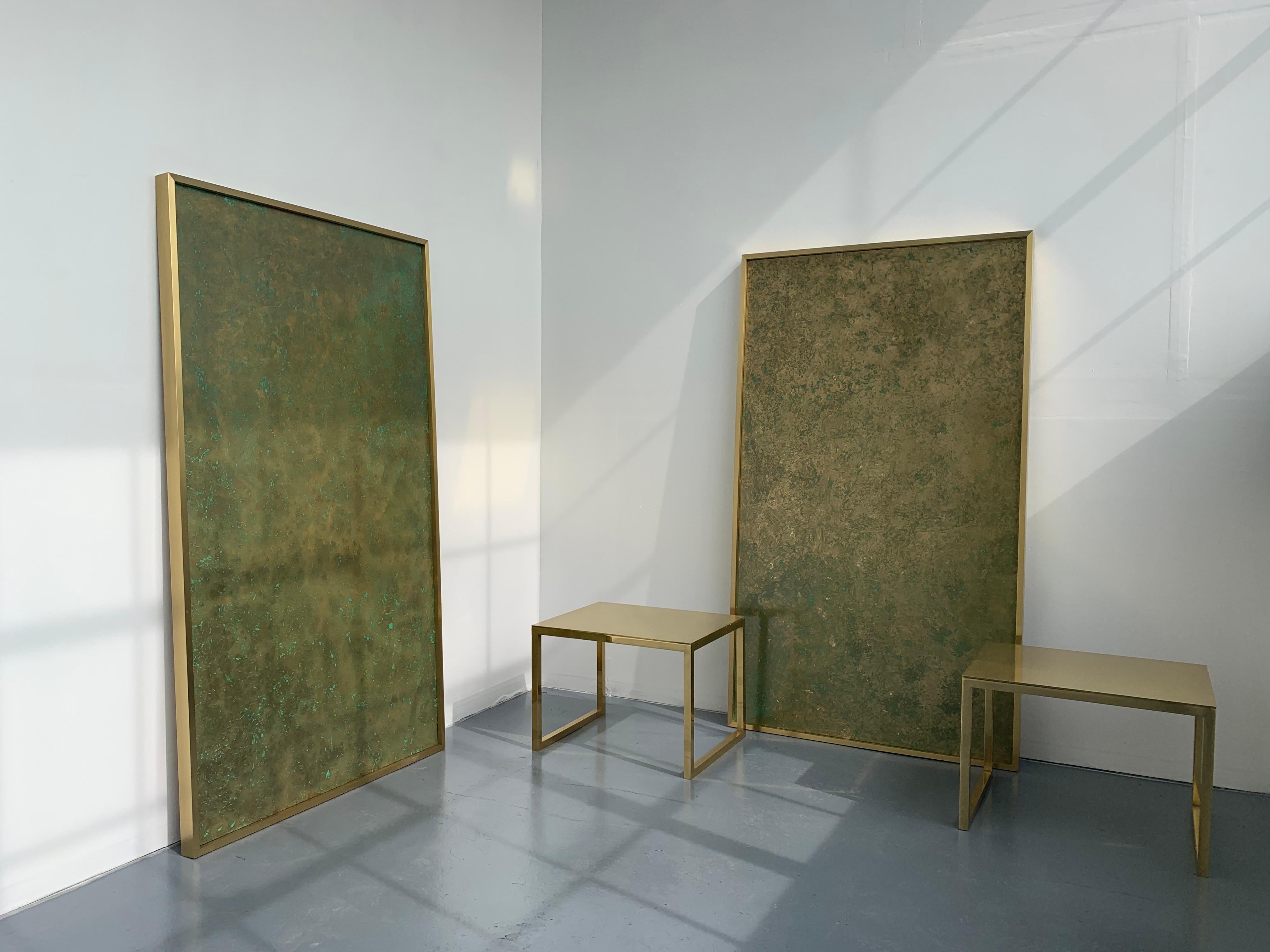 Bronzed Bronze Patina Contemporary Art Panels  For Sale