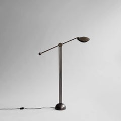 Bronze Patina Floor Lamp, Contemporary Piece.