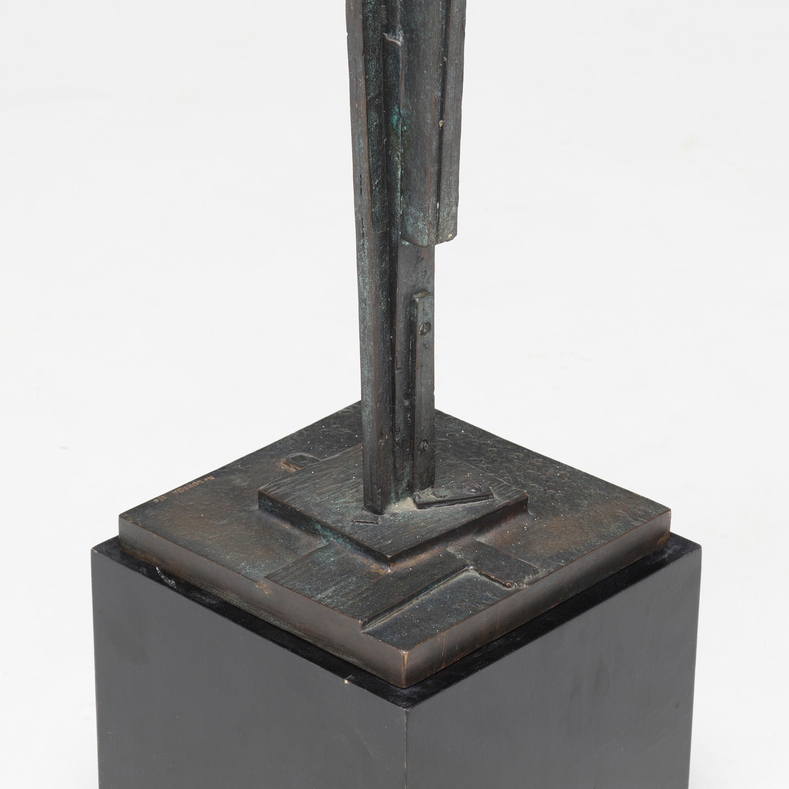 Bronze Patinated Abstract Sculpture by Bruno Romeda In Good Condition For Sale In Montreal, QC