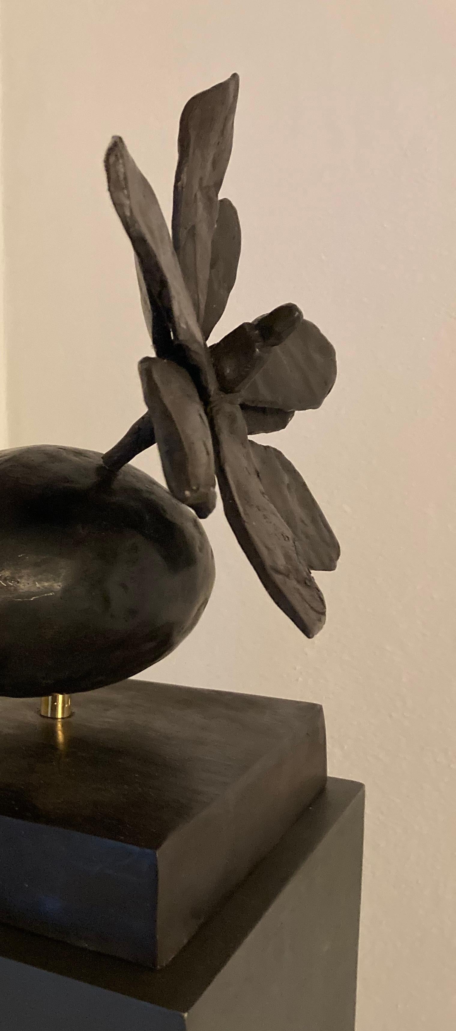 Bronze Patinated Fall 02 Decorative Object by Herma de Wit In New Condition For Sale In Geneve, CH
