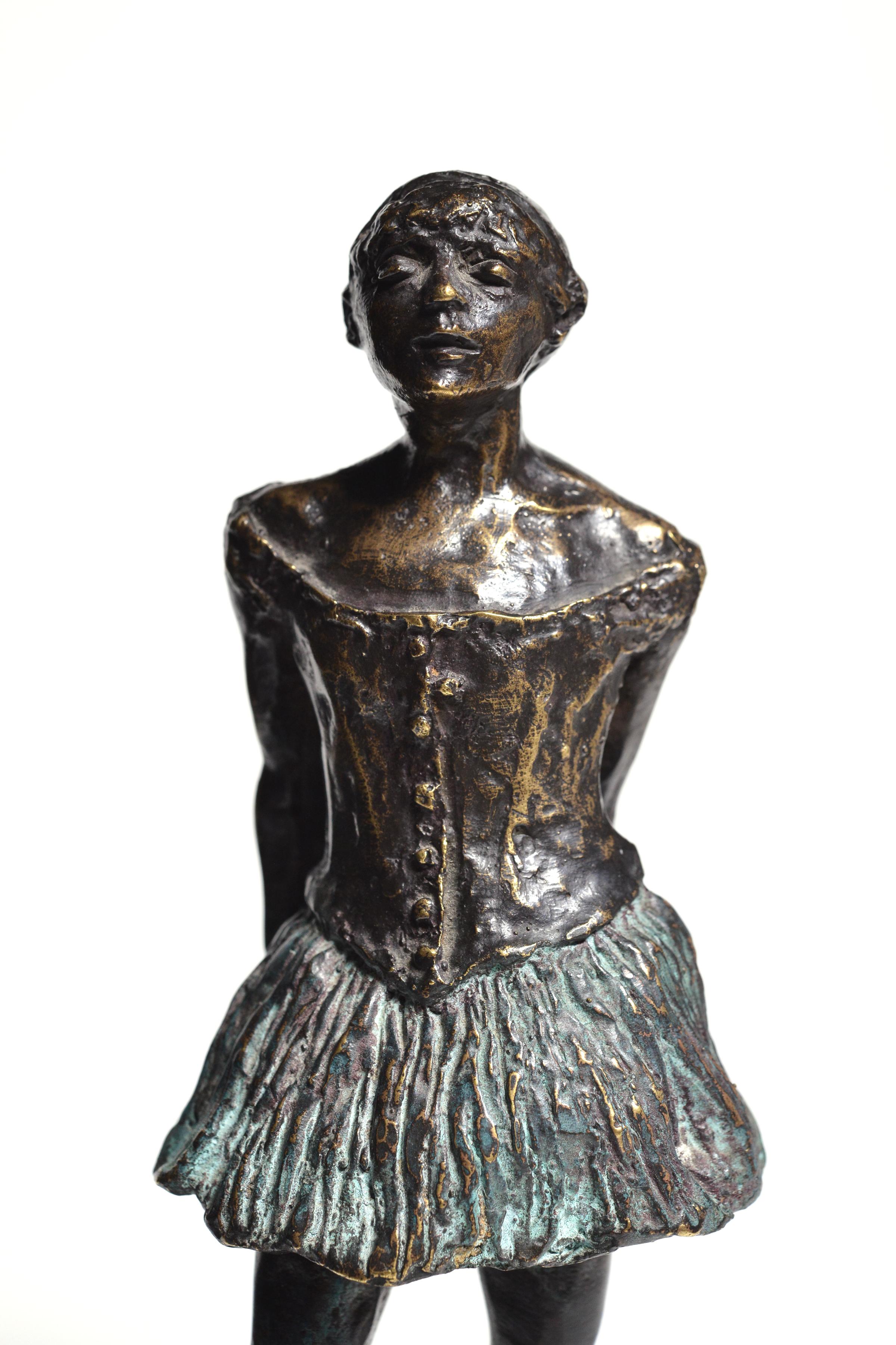 Fait main Figurine de petite danseuse de quatorze ans de Degas 20ème siècle en vente
