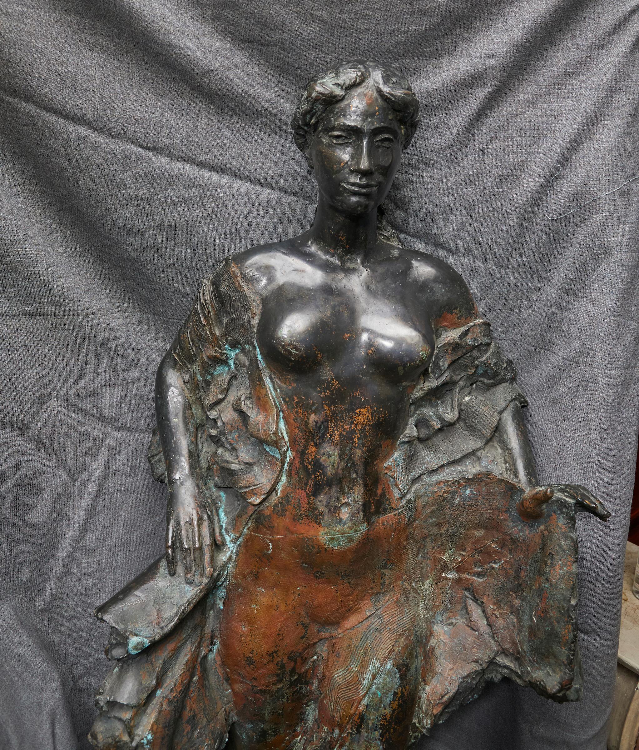 Bronze Patinated Nude Woman 
