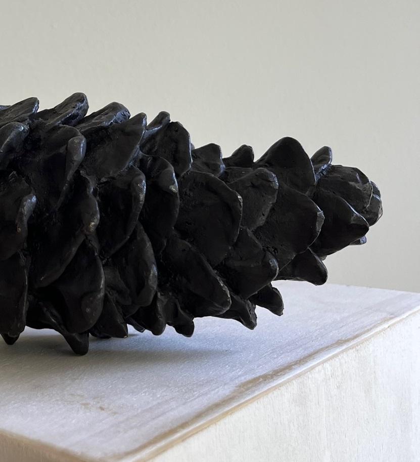 Post-Modern Bronze Patinated Pinecone Scent Of Resin Decorative Object by Herma de Wit For Sale