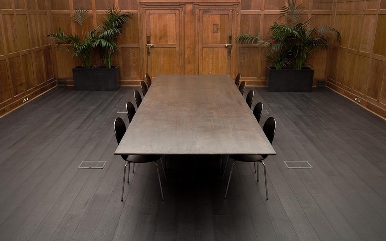 Bronze Patinated Steel Deco Boardroom Table By Novocastrian