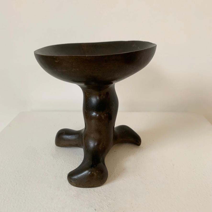 Fine XX secolo Bronzo patinato Vide-Poche, metà secolo, Francia. in vendita