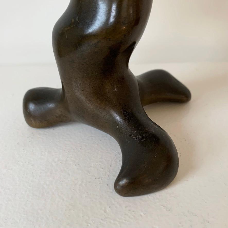 Bronzo patinato Vide-Poche, metà secolo, Francia. in vendita 2