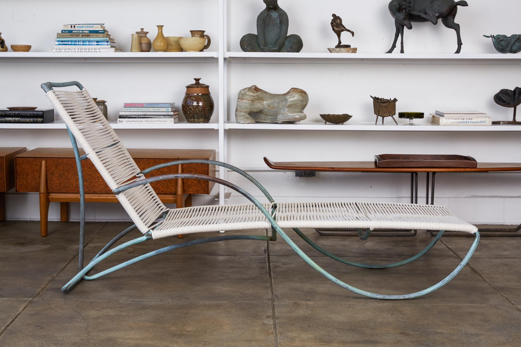 Bronze Patio Chaise Lounge by Walter Lamb for Brown Jordan 1