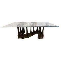 Bronze Paul Evans Design Dining Table