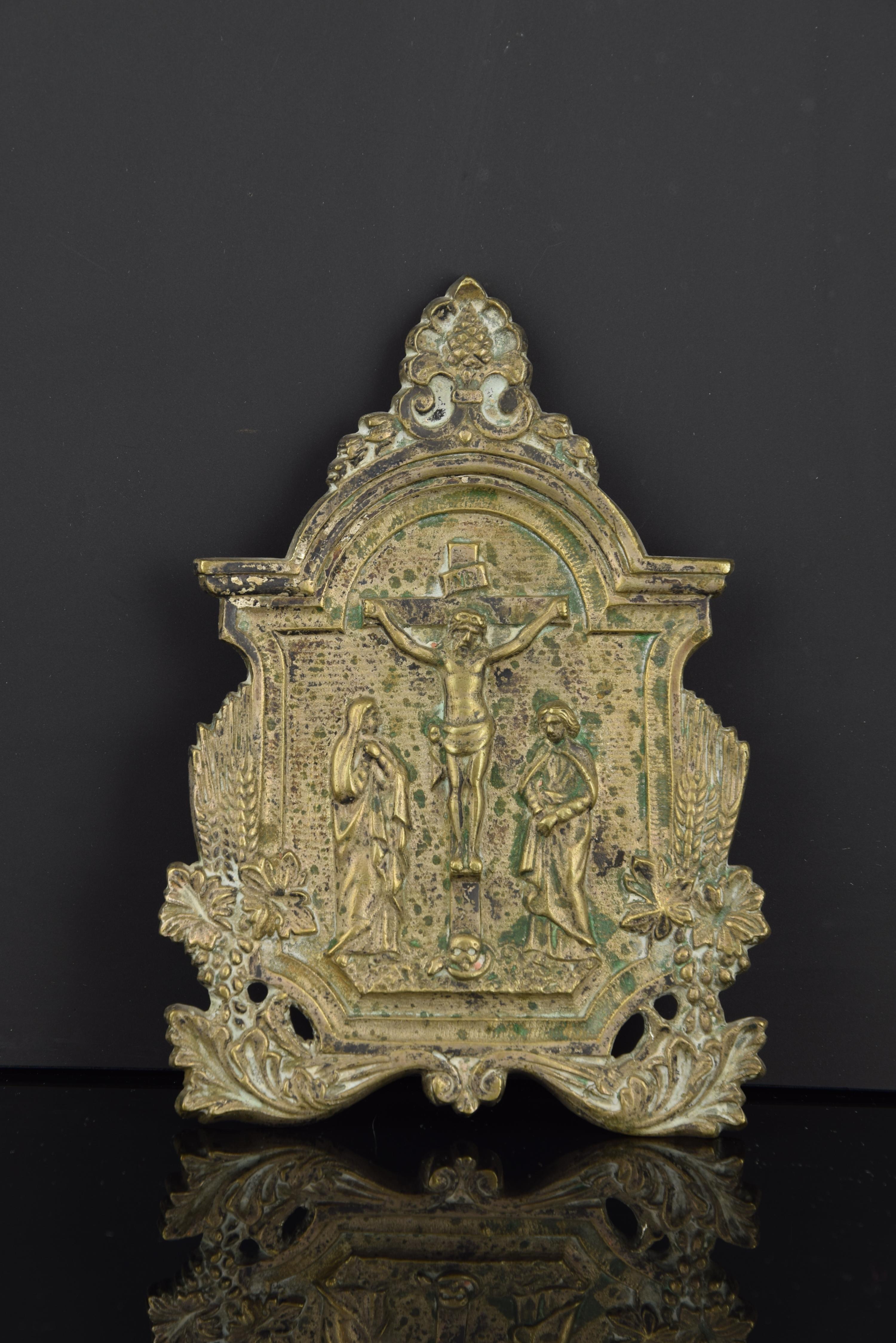 Spanish Bronze pax. 18th century For Sale