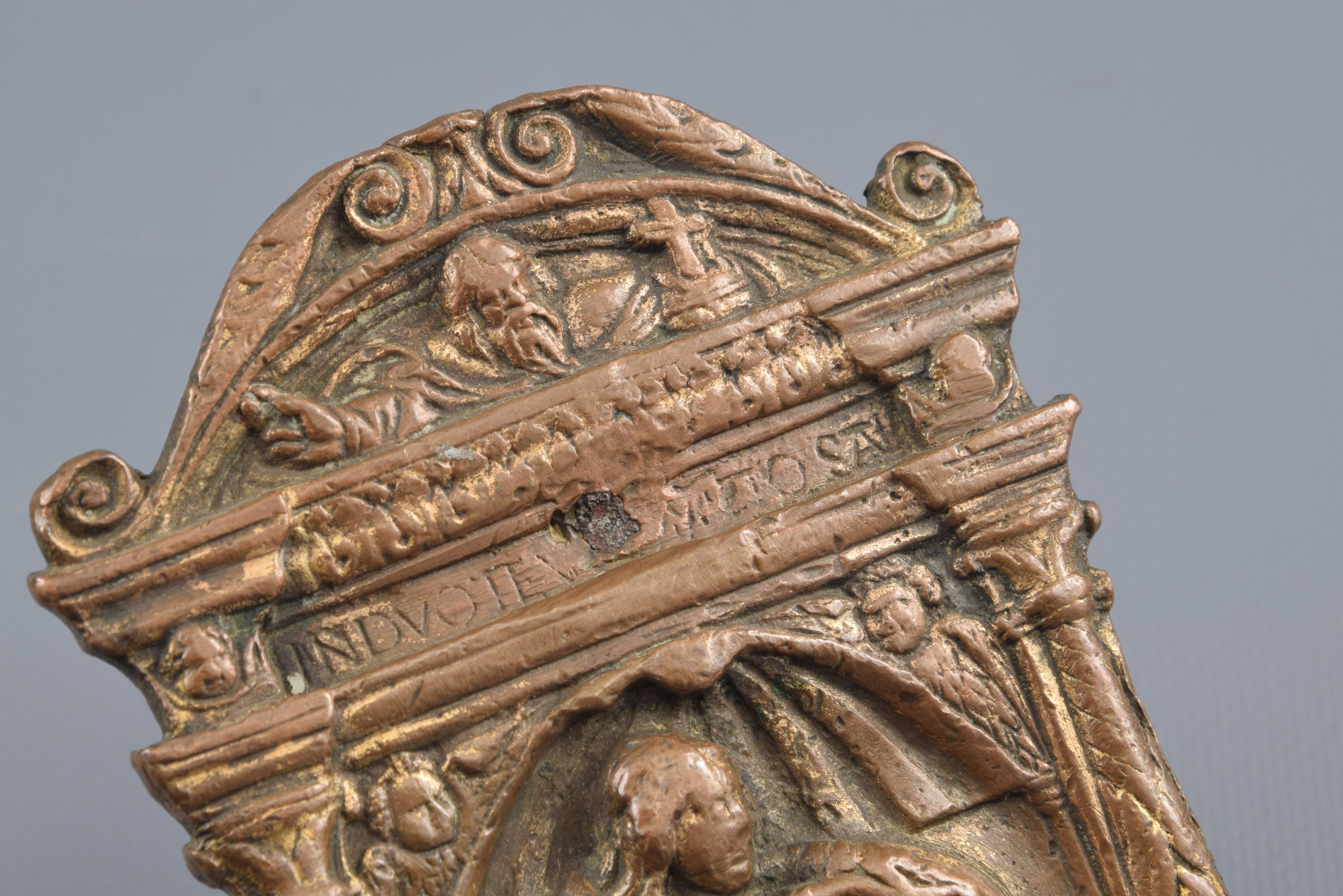 Renaissance Bronze Pax or Pax Board, 16th Century