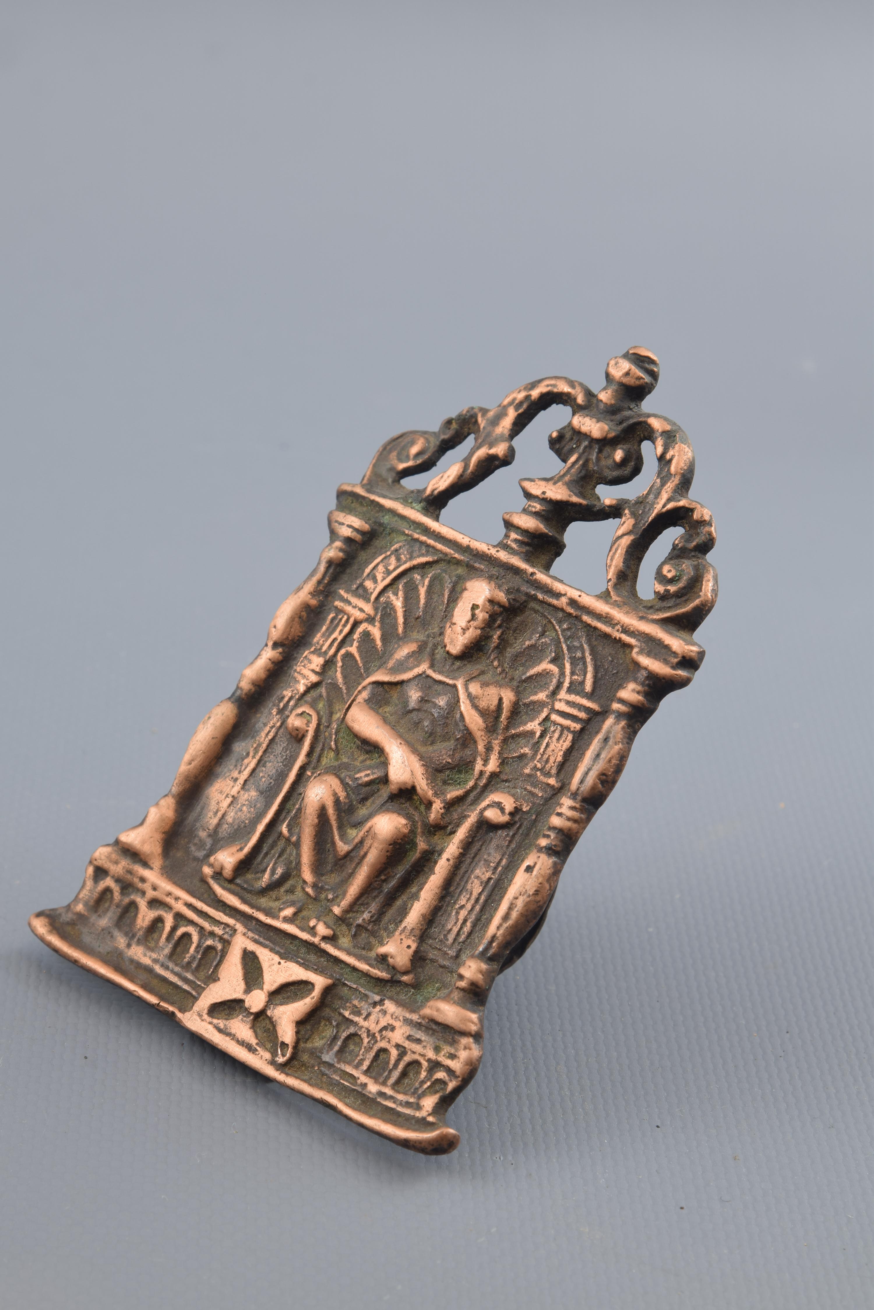 Renaissance Planche de Pax ou Pax en bronze:: 16ème siècle en vente