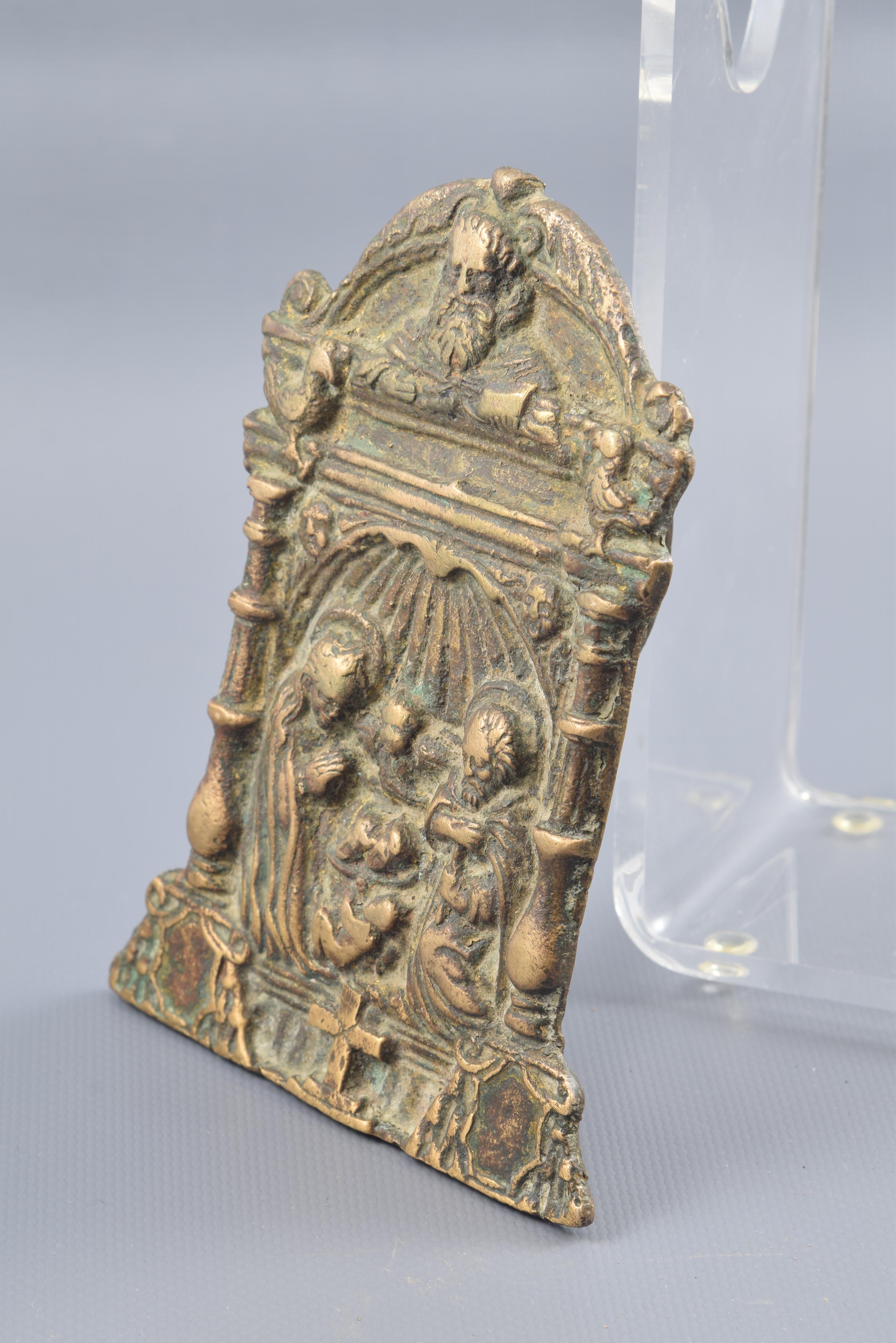 Bronze-Pax- oder Pax-Karton aus Bronze, 16. Jahrhundert (Renaissance) im Angebot