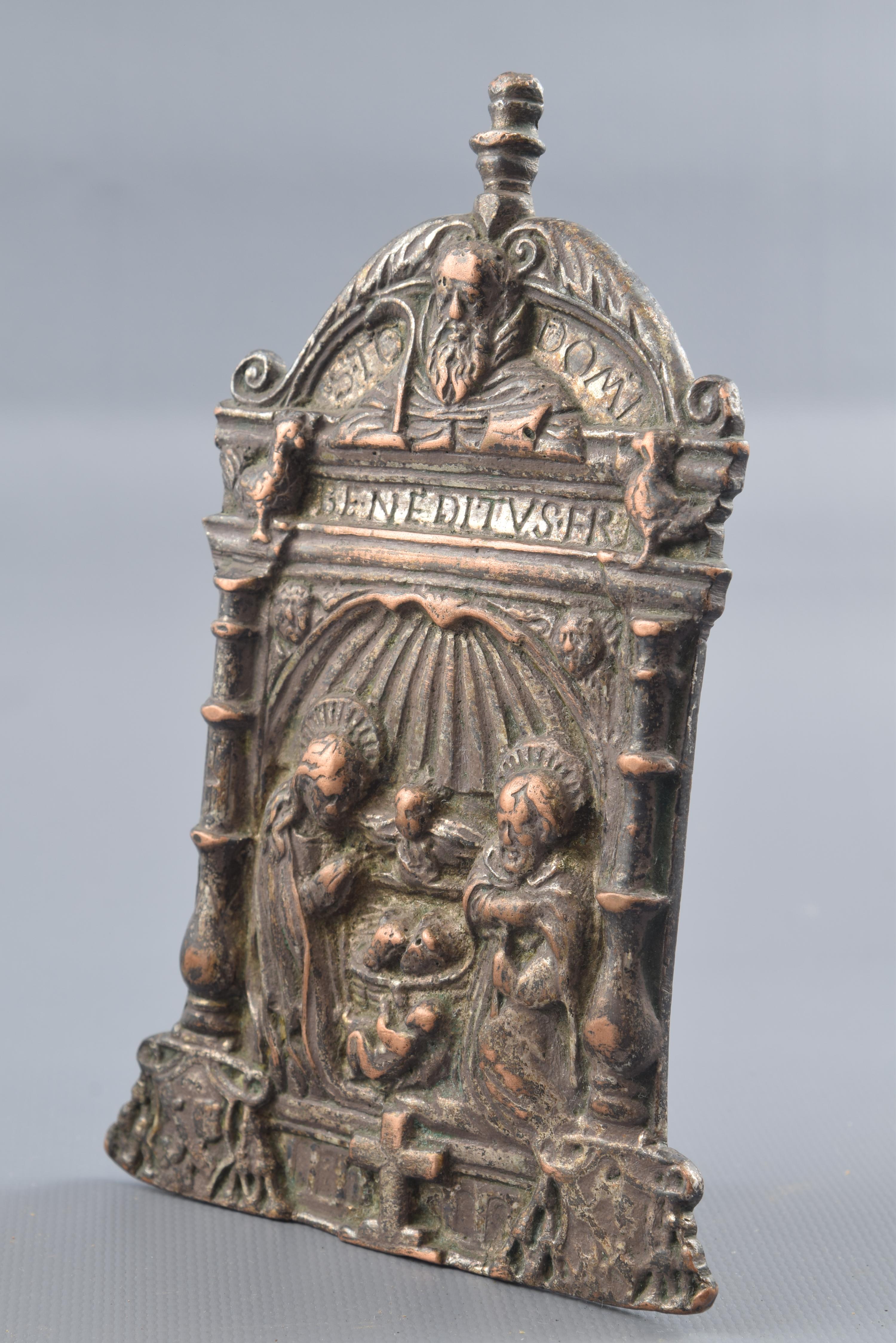 Renaissance Planche de Pax ou Pax en bronze:: 16ème siècle en vente