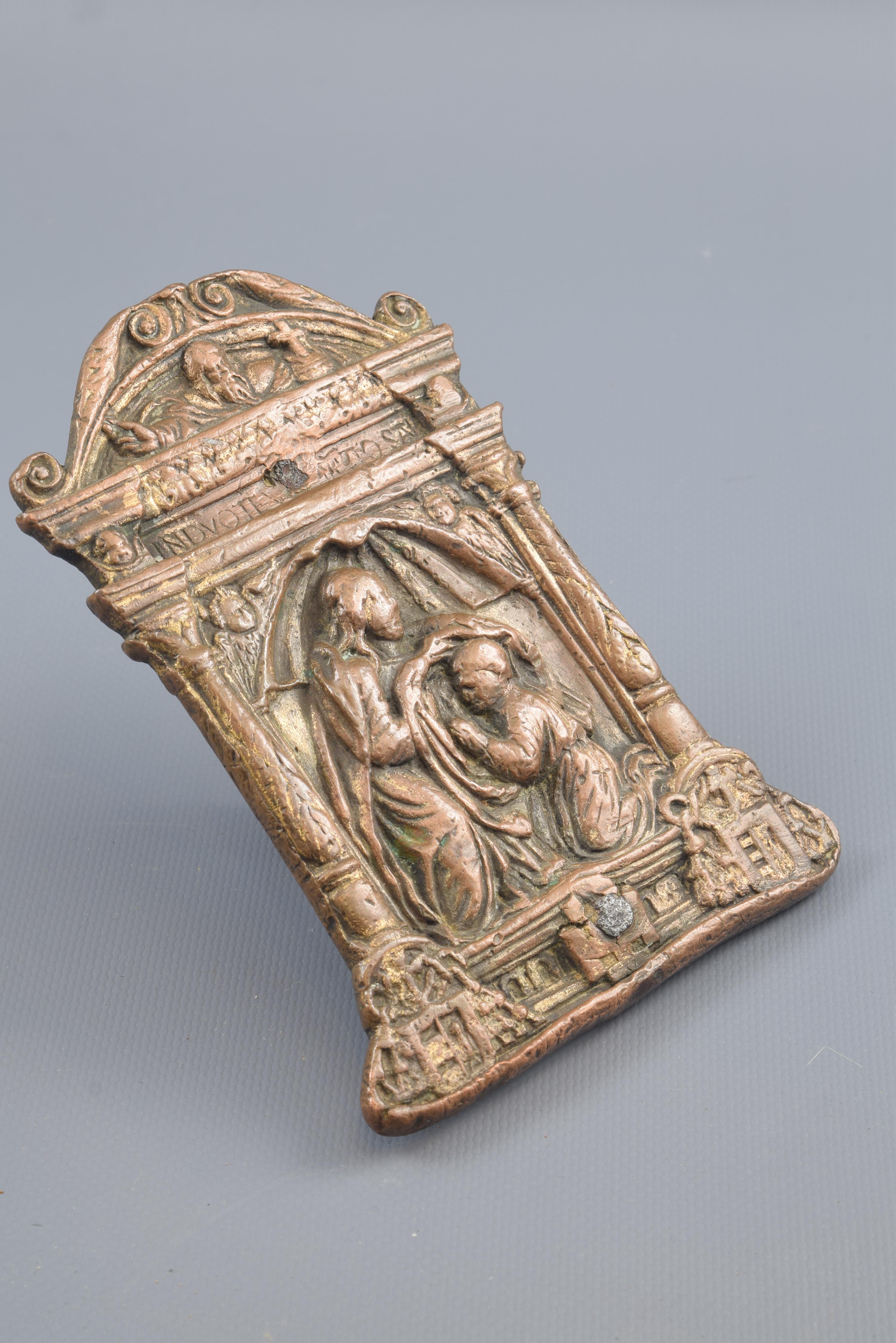 Spanish Bronze Pax or Pax Board, 16th Century