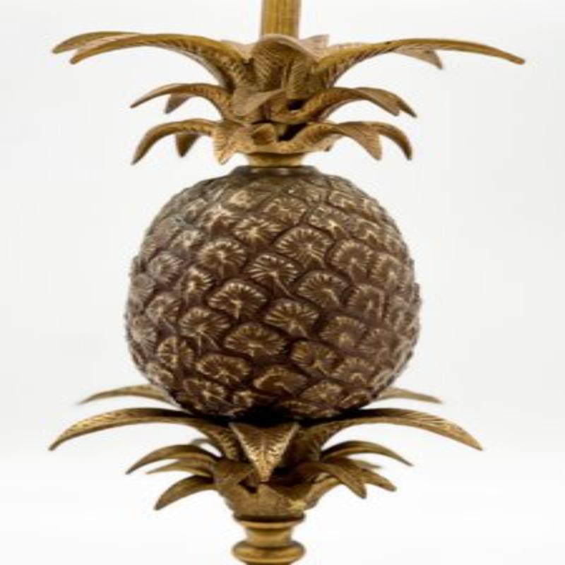 Bronze Pineapple Table Lamp, 1960s For Sale 3