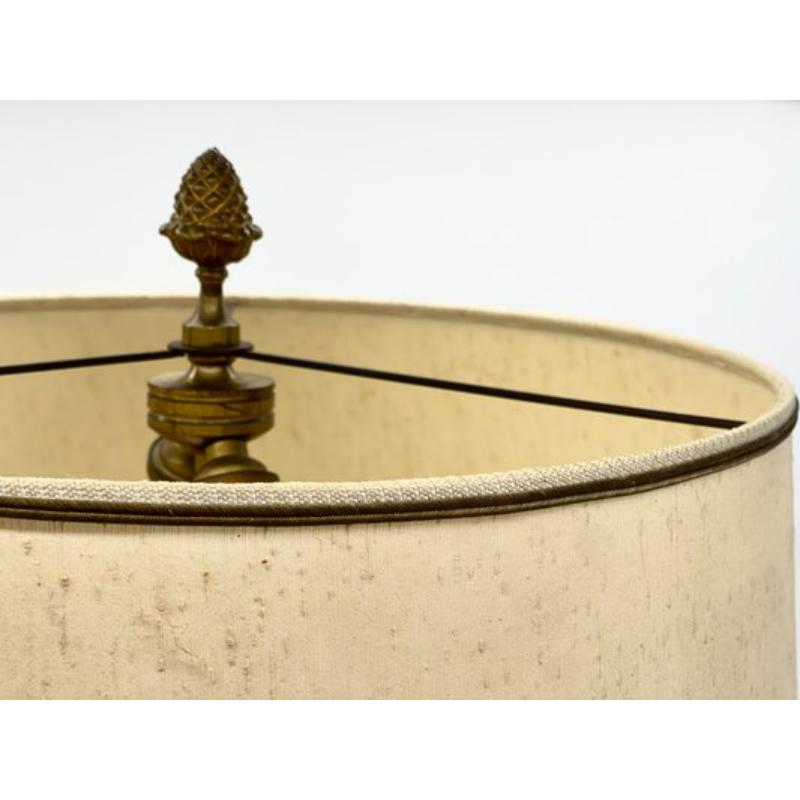 Rococo Bronze Pineapple Table Lamp, 1960s For Sale