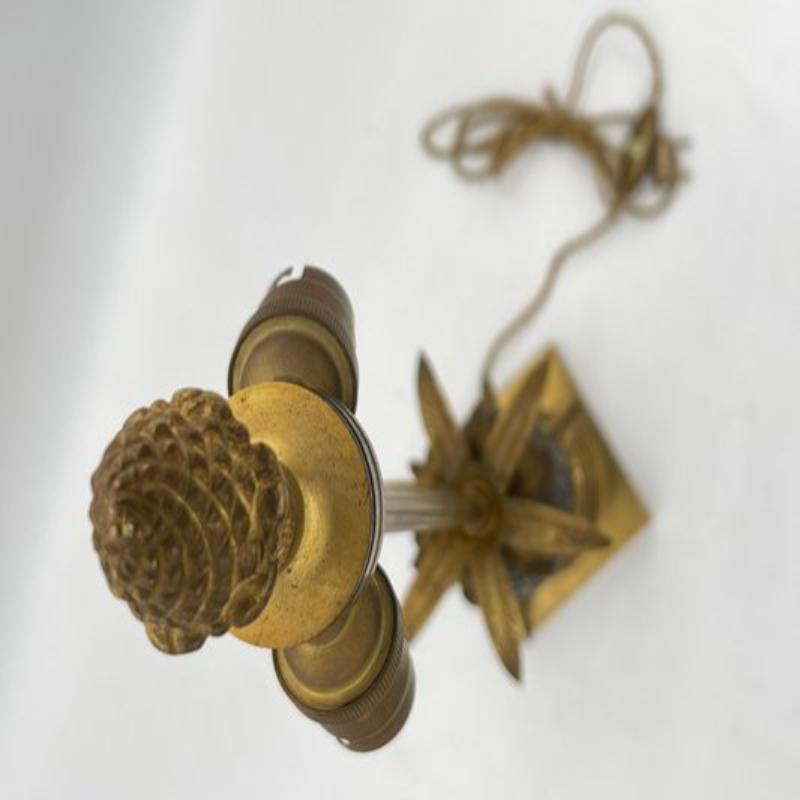 20th Century Bronze Pineapple Table Lamp, 1960s For Sale
